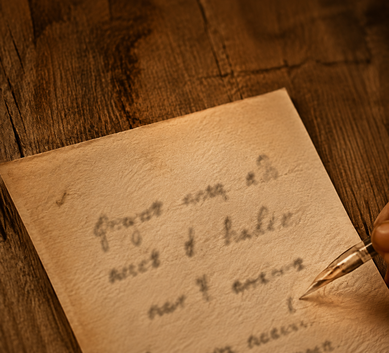 A handwritten letter
